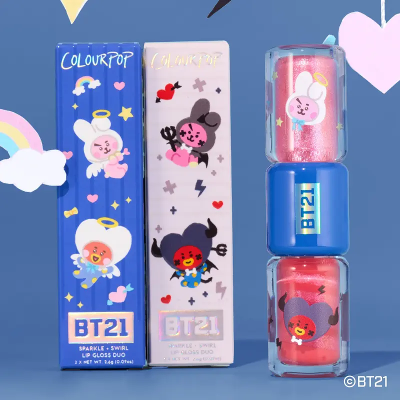 NEW! BT21 Lip Gloss Duo