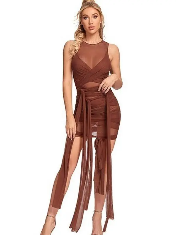 strappy fitted dress La Femme 25422 Prom Dress - Silver