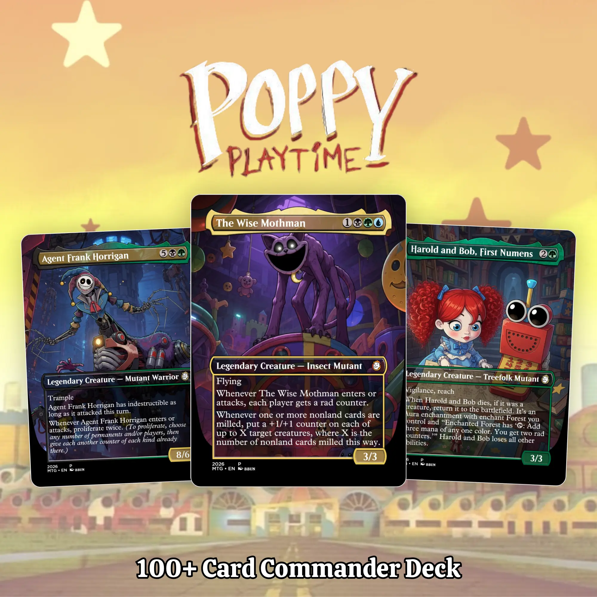 Proxy 100 Cards with Tokens | Twisted Toys Theme Deck Ready to Play Perfect Gift for  Players & Collectors