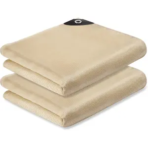 2 Pack Welding Blanket 4x6 ft - Heavy Duty Fiberglass Heat Resistant Fabric, 1022 ?F Fire Resistant Blankets, High Temp Insulation Blanket for Industrial, , Camping, Grill