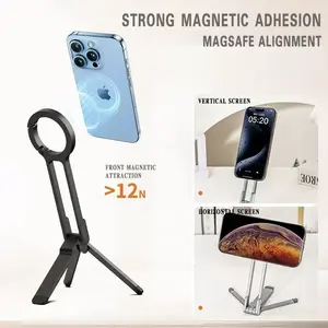 Magnetic foldable phone holder, shooting stand, selfie stick, outdoor selfie stand, magnetic phone holder.