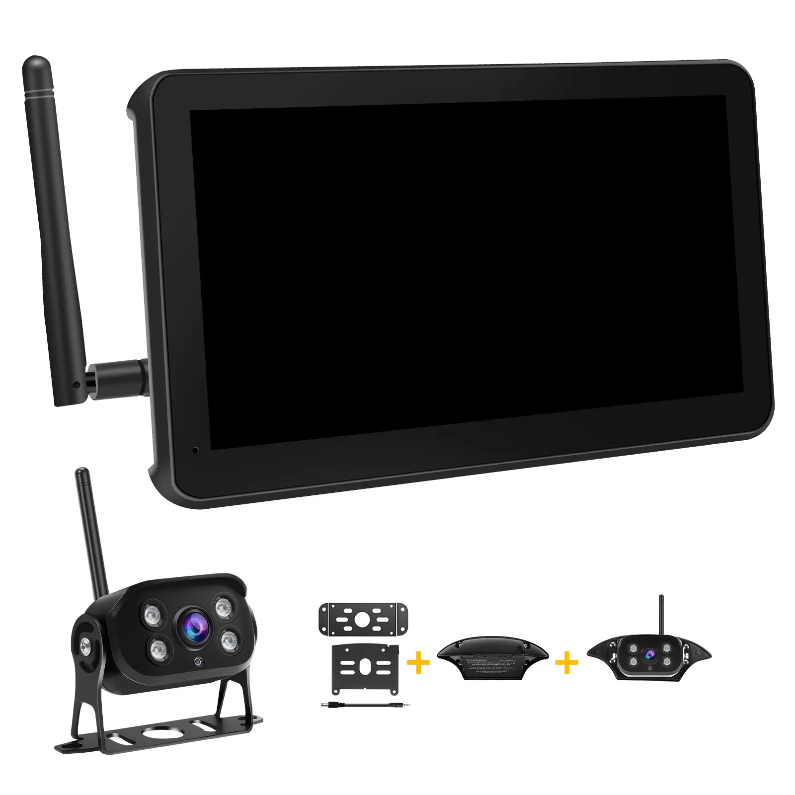 Wireless RV Backup Camera with 7" Touch Screen Monitor, Compatible with Furrion Pre-Wired, 1080P Digital Rear View Cam System for Truck Trailer Camper, 4-Channel Support, Night Vision Summervibes