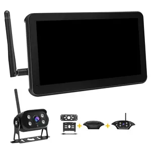 Wireless RV Backup Camera with 7" Touch Screen Monitor, Compatible with Furrion Pre-Wired, 1080P Digital Rear View Cam System for Truck Trailer Camper, 4-Channel Support, Night Vision