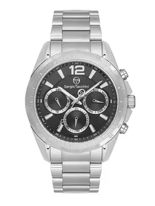 Sergio Tacchini Archivio Mens Metal Strap Watch - for Men with Stainless Steel Waterproof Quartz GMT Wrist Watch