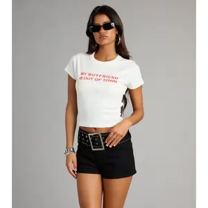 Rebel Edge Belted Denim Shorts