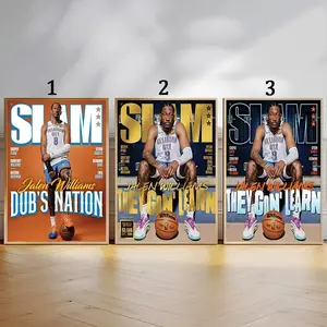 Custom Jalen Williams All Star Champion Featured On Cover Of Slam 258 Poster