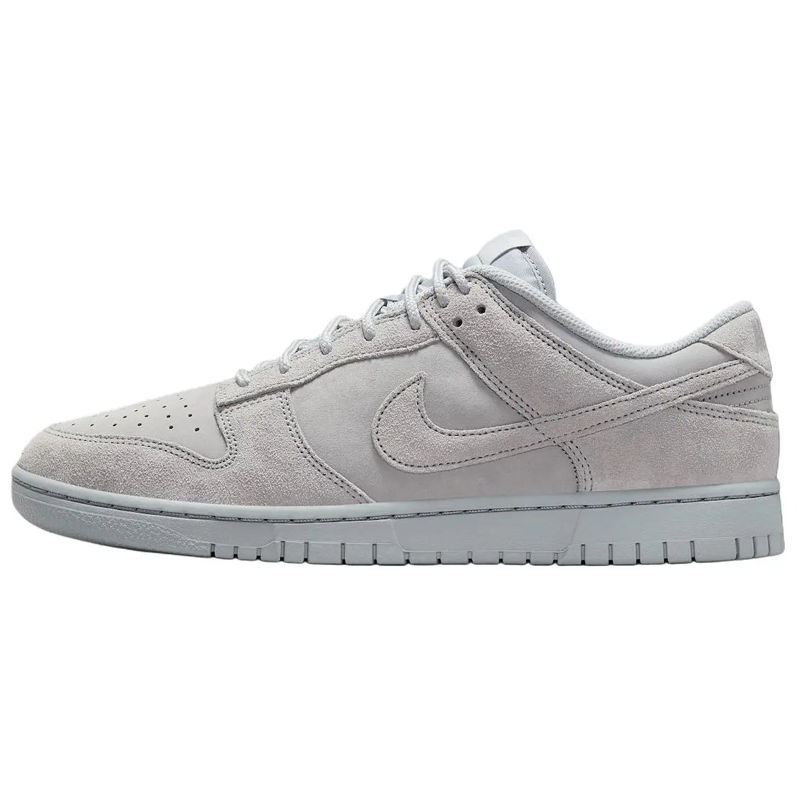 Nike Dunk Low SE 'Wolf Grey' Suede Upper Low Top Sneakers, Lightweight Sport Shoes for Street Style & Casual Wear, Lace-Up