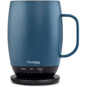 Nextmug - Temperature-Controlled, Self-Heating Coffee Mug (Black - 14 oz.)