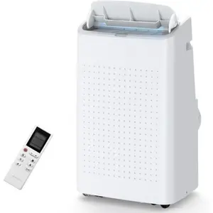 Gaomon Portable Air Conditioner - 3-In-1 14000 BTU Quiet Unit with Cooling, Fan, Dehumidifier Modes, Remote Control, 24-Hour Timer, Cools Up to 430 Sq. Ft, Compact White Home Appliance
