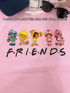 Strawberry Shortcake Friends Shirt, 80s Cartoon Characters Shirt