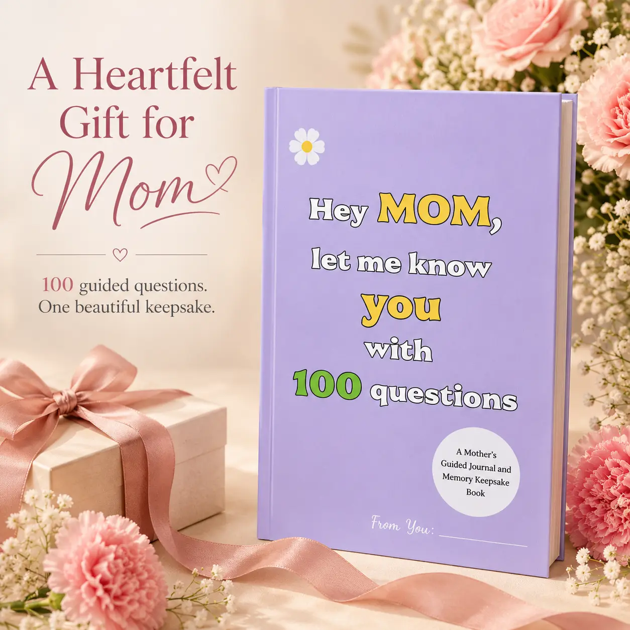 The Story of My Mom – Heartfelt Memory Journal for Mothers, Guided Life Story Book with Prompts to Record Childhood, Family, Love & Precious Memories, Unique Gift for Mom, Meaningful Keepsake Journal