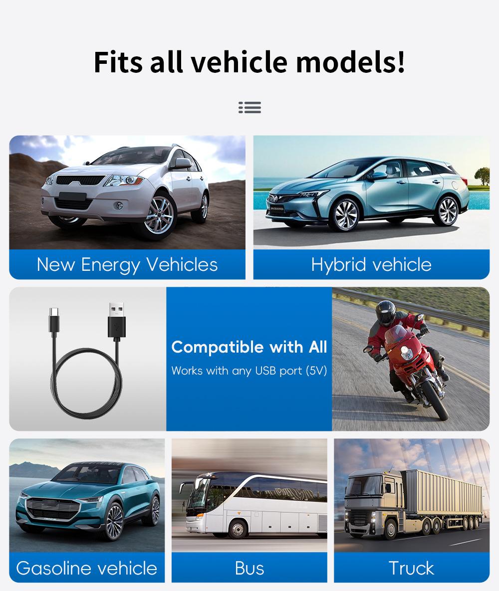 2026 New HUD Head Up Display GPS Speedometer Car Digital MPH Speed Monitor