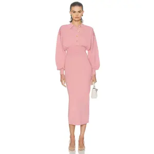Helsa Hildie Polo Dress in Pink