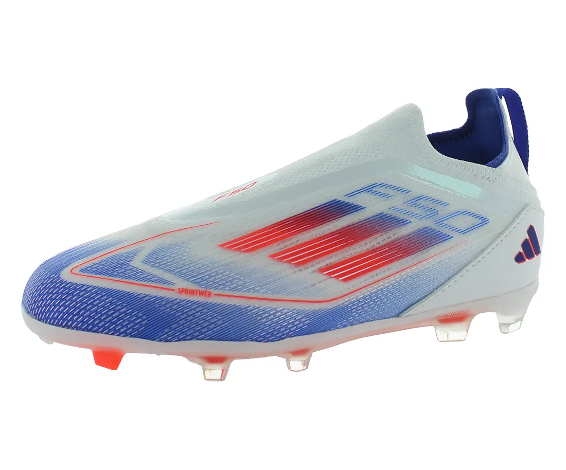 Adidas Boys' Soccer Cleats, F50 Pro Laceless Firm Ground Football Cleat, Youth Athletic Sneaker for Sports, Fg Studs, Kids/Junior, Youth Sports Activities