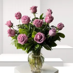 12 Enchanted Lavender Roses