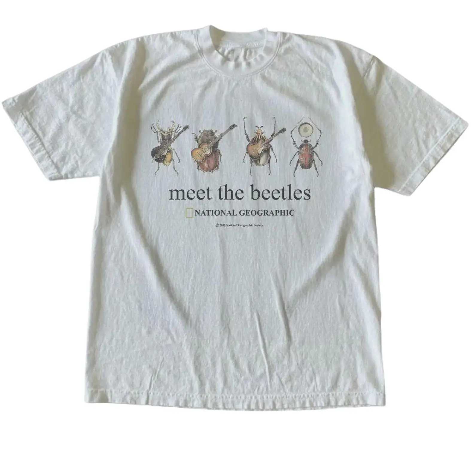 Vintage National Geographic MEET THE BEETLES T-Shirt