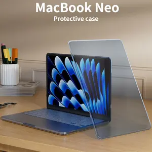 The MacBook Neo 13-inch Scratch-Resistant Case (Model Neo-A3404 A18 Pro) is available in four colors: Pink, Indigo, Citrus Yellow, and Crystal Clear. Neo Laptop Case