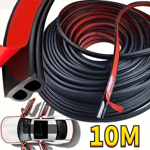 Car Noise Sealing Strip, 10m/32.8ft Double-B Type Door Frame, Thicken Soundproofing & Weatherproof Decorations for Vehicles, Ideal for Holidays