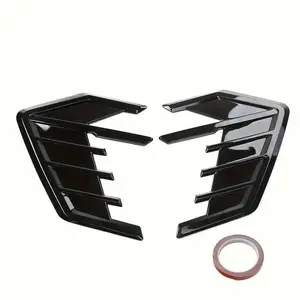 Universal Carbon Fiber Shark Gill Style Car Air Flow Vent Sticker Auto Hood Fender Side Body Decor Bumper Protector Car Decals