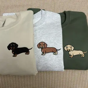 Dachshund embroidered sweatshirt /dachshund sweatshirt/ gift for dachshund lover