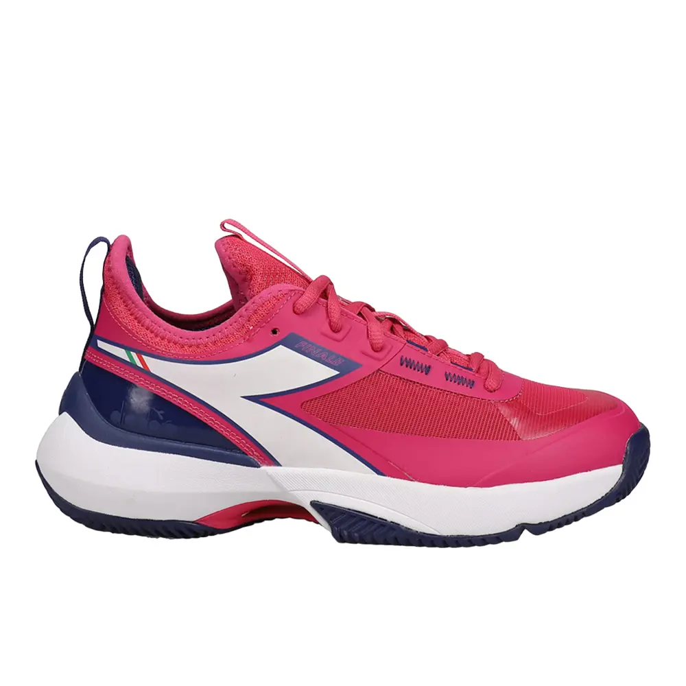 diadora Womens Finale Clay Tennis Sneakers Shoes - Pink