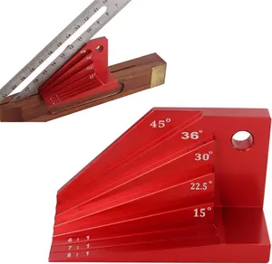Bevel Gauge Block,Setup Blocks Height Gauge Set,Precision Setup for Router and Table Saw Accessories Woodworking, Angles for 1:6, 1:7 and 1:8 Dovetails, Miter Angles of 15°, 22-1/2°, 30°, 36°and 45°