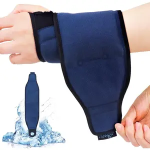 Wrist Ice Pack Wrap for Carpal Tunnel Relief, Hot Cold Compression Brace for Hand Injuries Reusable with Extended Coverage, Wrist Ice Wrap for Achilles Tendonitis, Tenosynovitis Healthcare Gel