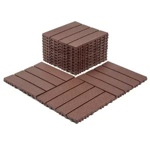 Interlocking Deck Tiles, 44 Pack , 12"x12" Waterproof Outdoor Flooring All Weather Use, Patio Floor Decking Tiles for Porch Poolside Balcony Backyard foam marble wpc frameless shower door Reinforced Garage Screen