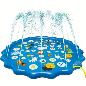 Inflatable Water Splash Pad, Splash Proof Water Play Pad for All Ages, Outdoor Decor for Lawn, Beach, Garden, Summer Park and Yard