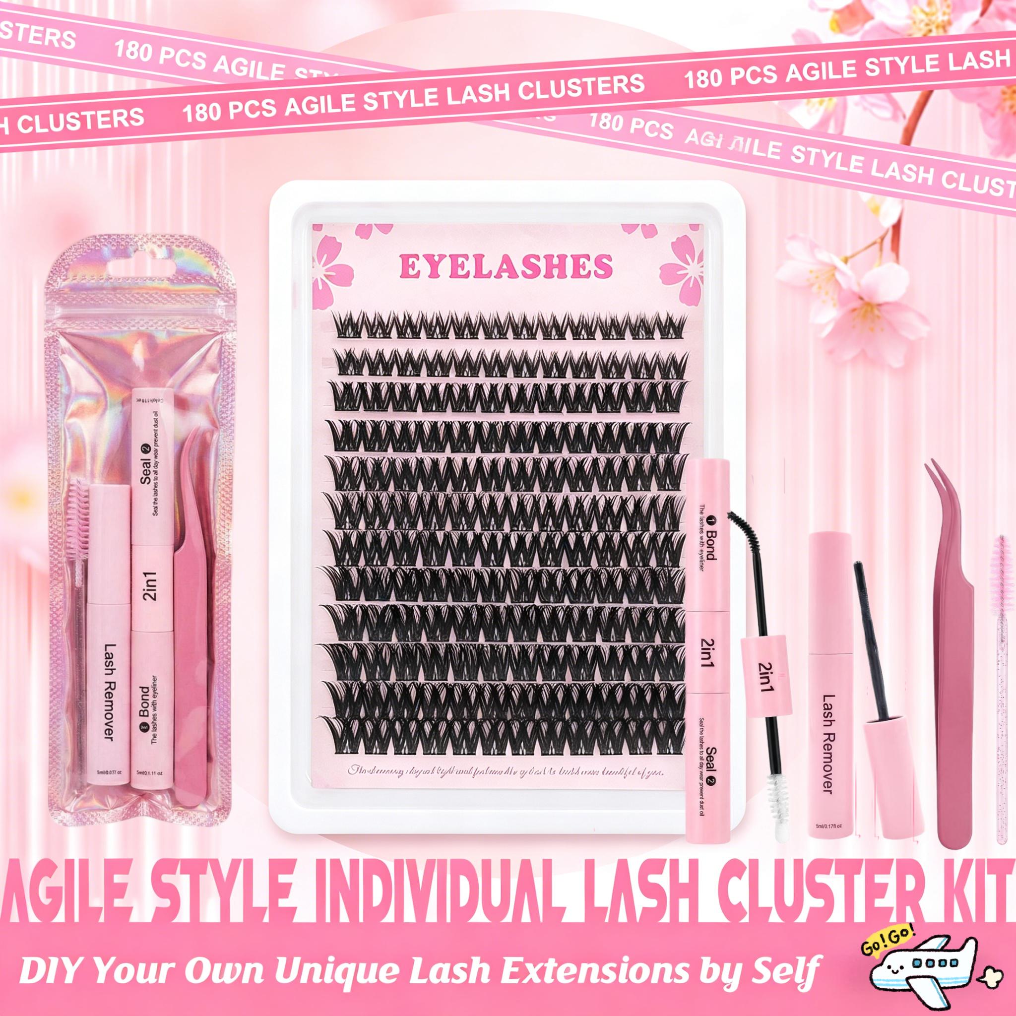 SOSIAYCICI Spider Thick Lash Clusters, D Curl DIY Lash Clusters Super Soft Dense Fluffy Eyelash Clusters, Waterproof Long-Lasting, Beginner-Friendly Daily Wear Clusters Lashes for Fawless Voluminous Look Makeup Cosmetic Flawless