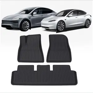 Tesla Model 3/Y Floor Mats All-Weather– Injection Molded, Odorless, Waterproof