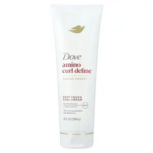 Dove Amino Curl Define, Soft Touch Curl Cream, For Curly, Coily Hair Types, 8 fl oz (236 ml)