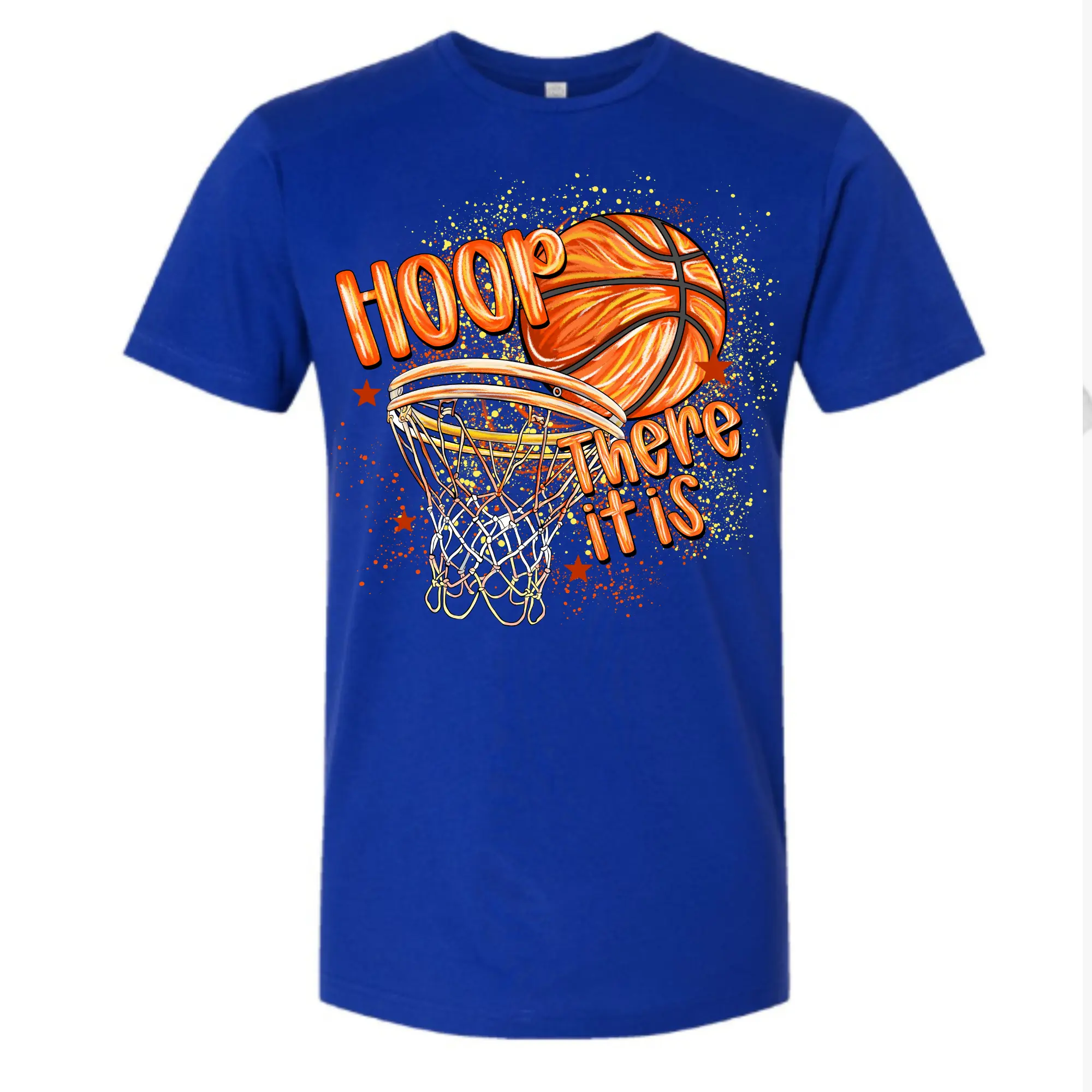 Hoop There It Is Basketball Design  Direct To Film Print, DTF Print, Ready To Press Print For T-Shirts