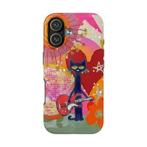 Pete the Cat – Groovy & Colorful Phone Case Collection| Fun Pete the Cat Art| Cover for iPhone 17 16 15 14 13 12 11 SE Max Pro, For Samsung Galaxy S21 S22 S23 S24 S25 PLUS ULTRA FE, Gift