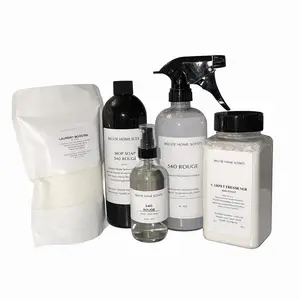 Belvie Home Scents Home Cleaning Bundle with Mop Soap 540 Rouge, Laundry Booster, and Carpet Freshener