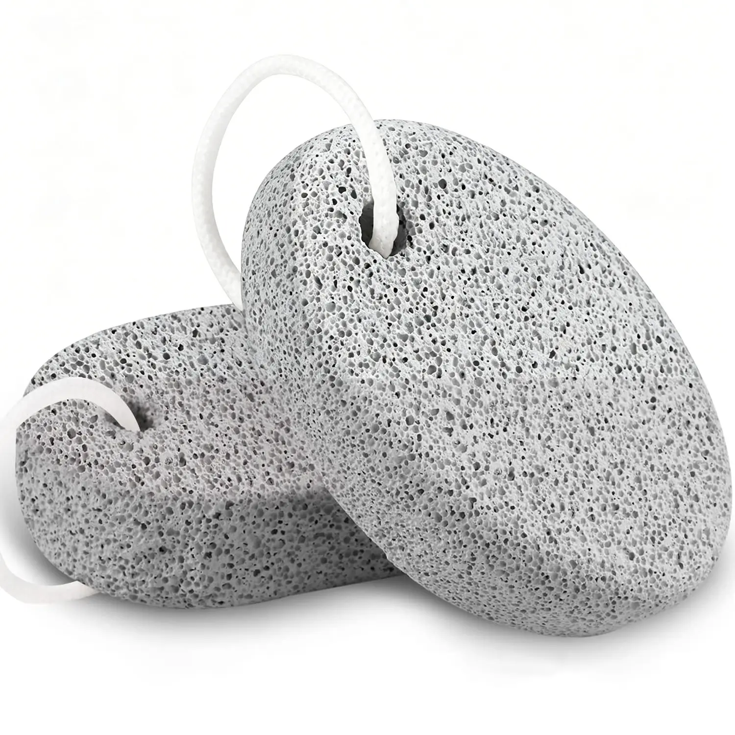 2-Pack Natural Volcanic Pumice Stone Foot Scrubber, Foot Pumice Stone For Feet, Exfoliating Foot, Dead Skin Remover, Callus Care Tool, Portable Pedicure Kit, Ideal Gift, Foot Files And Callus Removers For Dead Skin