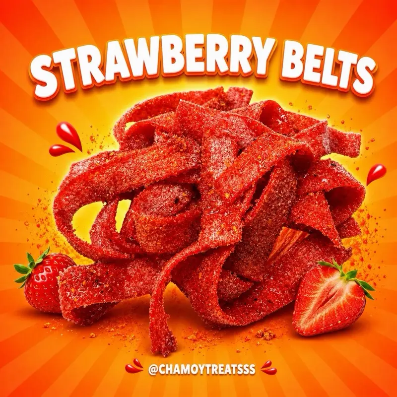 Strawberry Belts Enchilados - chamoy treats dulces enchilados Strawberry Belts Enchilados - chamoy treats dulces enchilados