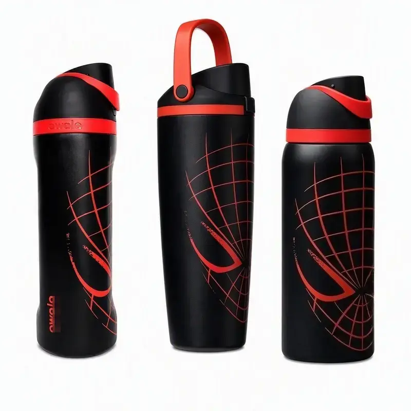 Owala spider 30oz Insulated Stainless Steel Water Bottle, Leak Proof One-Hand Flip Lid, Portable Sports Travel Tumbler for Gym School Commute