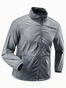 Sun Protection Jacket for Men, Lightweight Breathable UV Block Thin Outerwear for Summer, Fishing, Hiking, Skin Coat