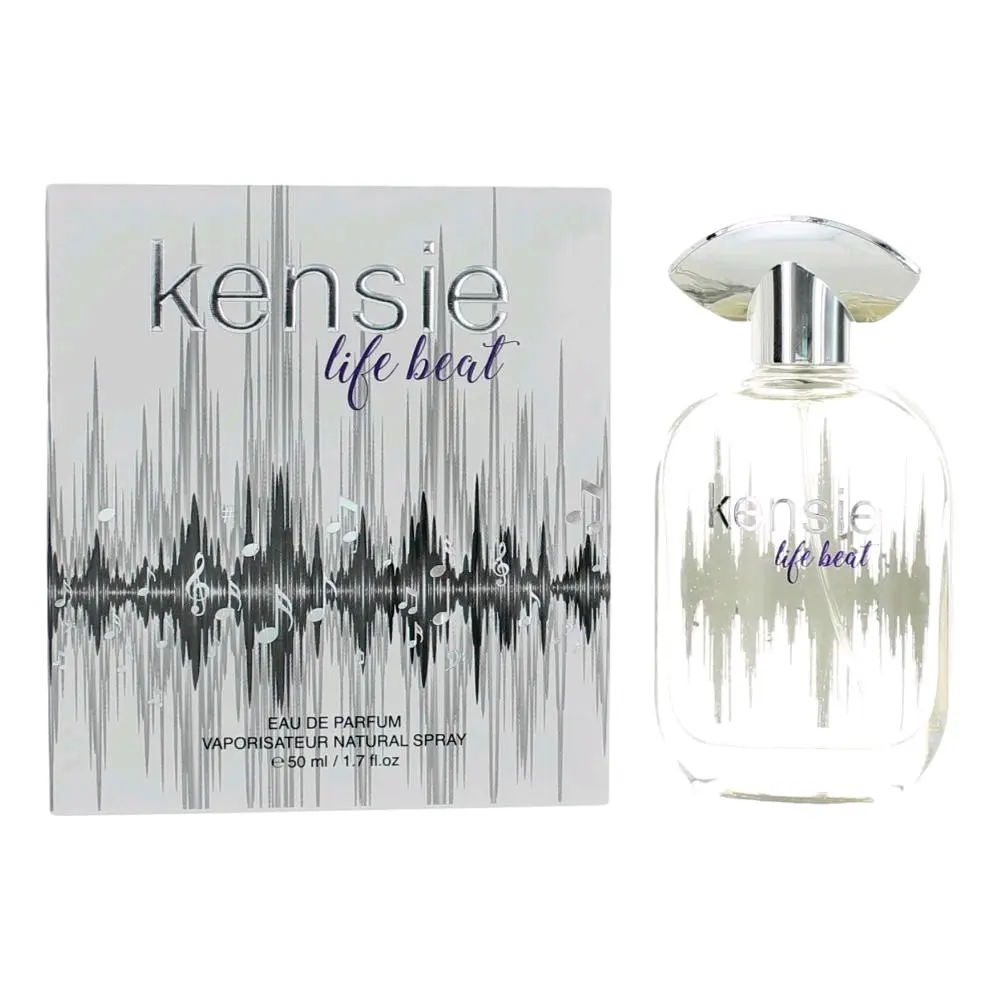 Kensie Life Beat Women's Fragrance, Fruity Citrus Blend with Vanilla Sugar and Woody Notes, 1.7 fl oz Spray Bottle, Spray Form Women's Fragrance, Sweet Citrusy Women's Fragrance