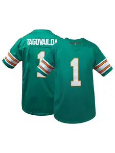 Miami #13 Embroidered Retro Football Jersey, Unisex Loose Fit Athletic Sports Shirt for Casual Wear and Themed Parties