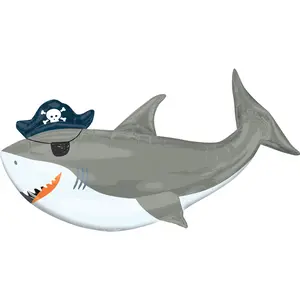 Ahoy Matey Pirate Shark Foil Balloon