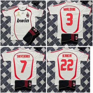 AC MILAN SOCCER CLUB KIT 2007 WHITE - STANDARD MATCH FABRIC