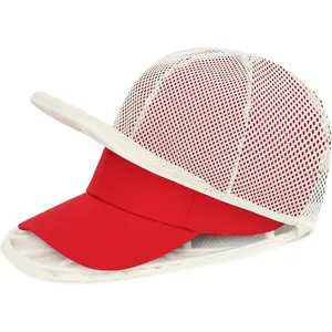 Hat Washer Cage for Baseball Caps, Hat Cleaner for Washing Machine & Dishwasher, Fits Adult &  Hats Baseball Cap Washing Cage, Cap Cleaner with Frame Cage and Mesh (1Pack White)