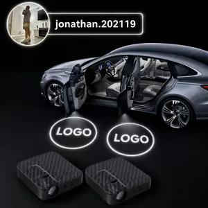 【Jonathan exclusive logos】Car Door Welcome Light Projector - Smart Auto Induction Logo, LED Accessory for Night Safety & Vehicle Customization