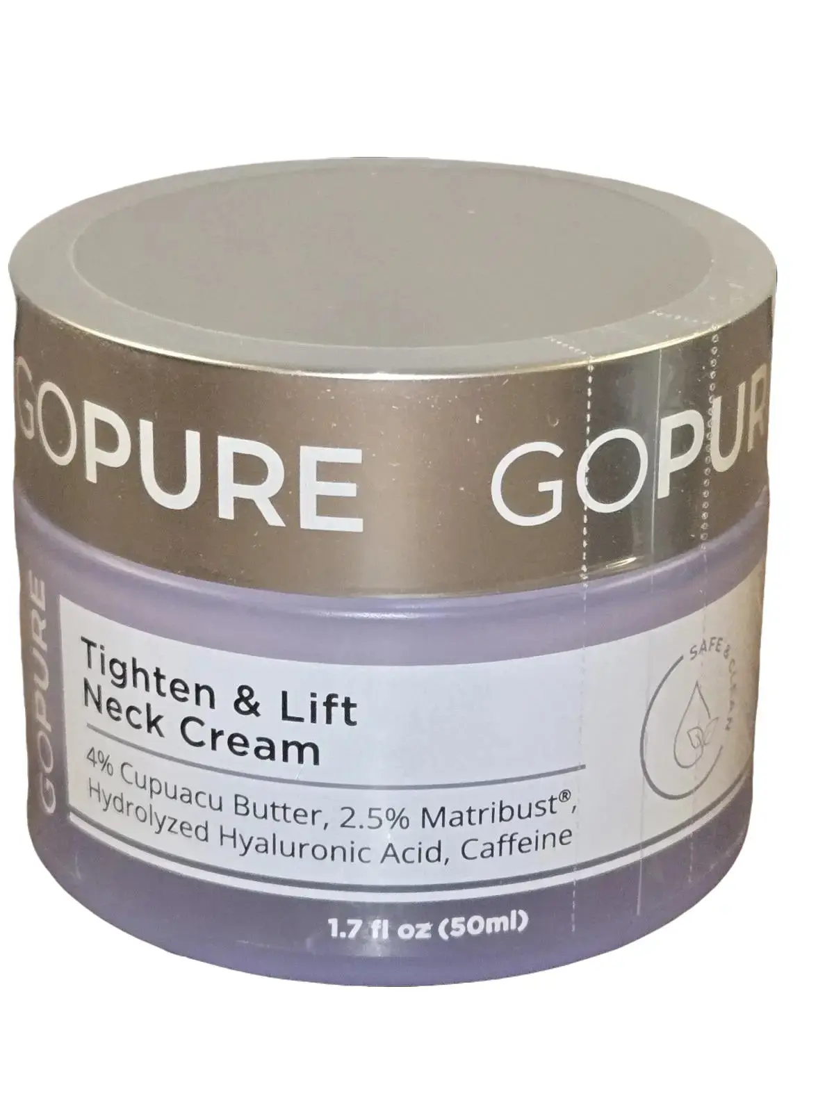 New & Sealed Go Pure Tighten & Lift Neck Firming Cream, 1.7 Oz (50ml) - Beauty & Personal Care Body Moisturizer Cream