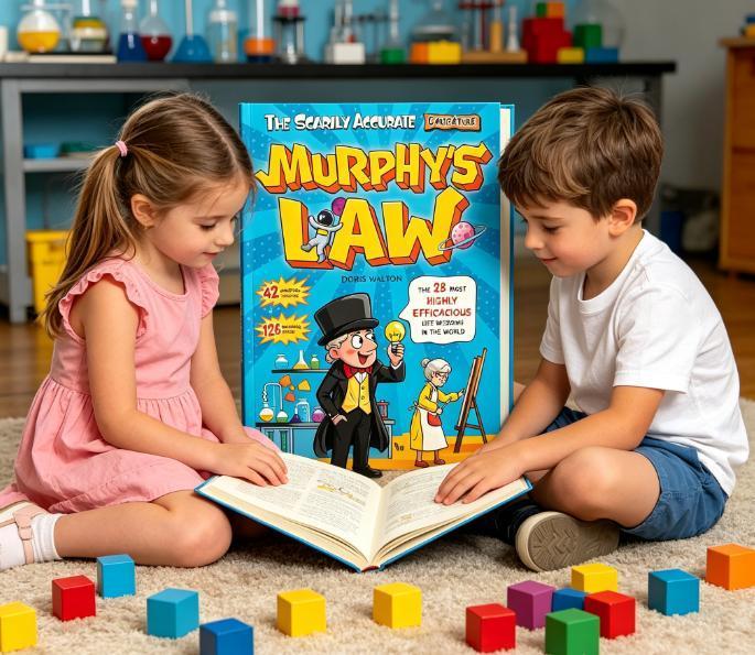 Murphy’s Law children’s fun science educational book, study notebook, notebook.