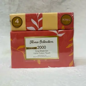 Home Collection Bamboo 2000 King Size Sheets Set 6pc Touch Deep Pocket Fits Mattress Up to 16"