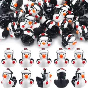 60 count Mini  Winter  Ducks    Ducks Bulk Small Figures Decoration for Garden  Landscape Winter Party Birthday