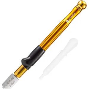 Professional Carbide Tungsten Alloy Handle Glass Cutter Tool 2-20mm Range For Thick Glass Mosaic and Tiles Pencil Shape Regular